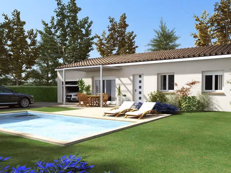 terrain avec maison neuve à vendre