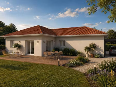 terrain avec maison neuve à vendre