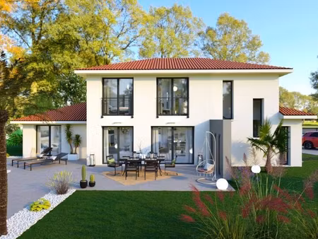terrain avec maison neuve à vendre