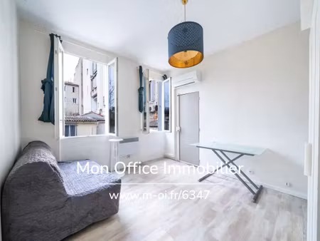 référence : 7209-mco - appartement une pièce au premier étage refait à neuf