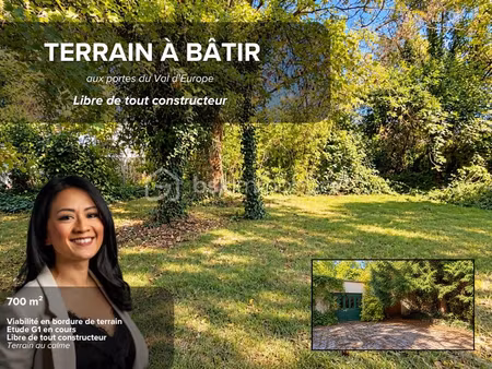 terrain à bâtir libre de tout constructeur
