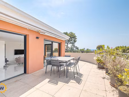 nice ouest – appartement-villa d'exception avec terrasse de 55 m², vue mer et collines