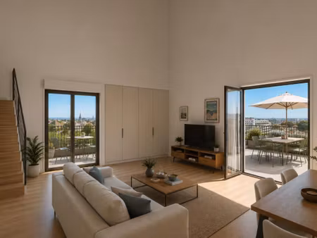 magnifique appartement t3 de prestige en dernier étage en première ligne d'arcachon !