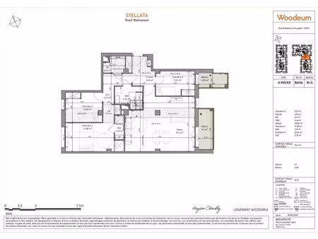 location appartement 4 pièces 95 m² à rueil-malmaison (92500), 2 014 €