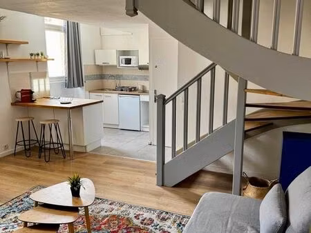t3 duplex meublé - jean jaures