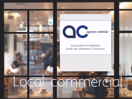 local commercial avec grande vitrine poste des fins