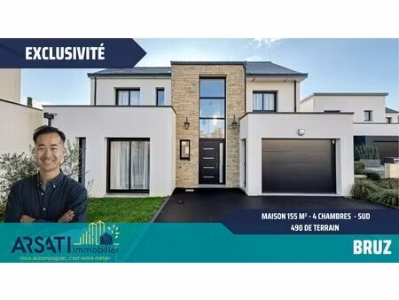 bruz - maison contemporaine 155 m2 - 490 m2 de terrain - sud - 4