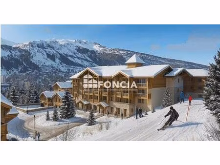 vars les claux - studio 4 couchages avec cabine, balcon et parking prive