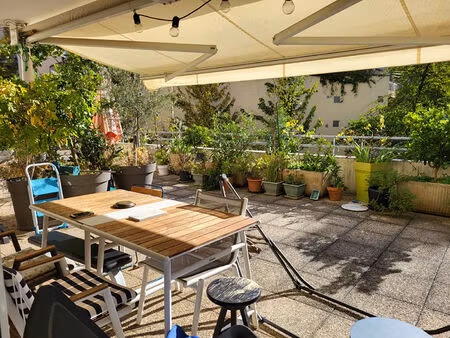 villeurbanne grandclement : t3 65 m² + terrasse 66 m² + cave