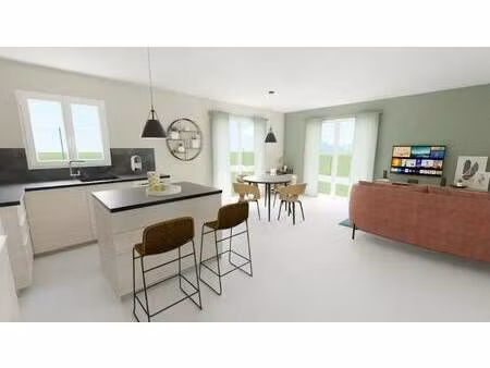 terrain avec maison neuve à vendre