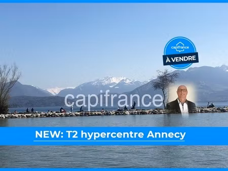 appartement t2, cave, garage possible, à vendre hypercentre annecy (74)
