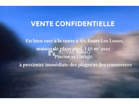 bien rare à la vente maison de plain-pied de 140 m2 - six-