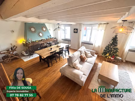 duplex de 130.77 m2 de type f4 avec cave - traversant / sain