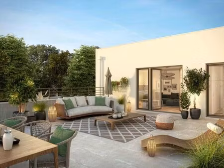 *retour a la vente ! - magnifique t2 neuf au dernier étage avec 28m² de terrasse
