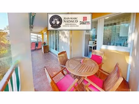 appartement saint raphaël coeur boulouris - 2 pièces 53m2 terrasse 19m2 sud