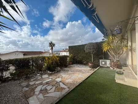 cannes basse californie 2 pièces rez de jardin