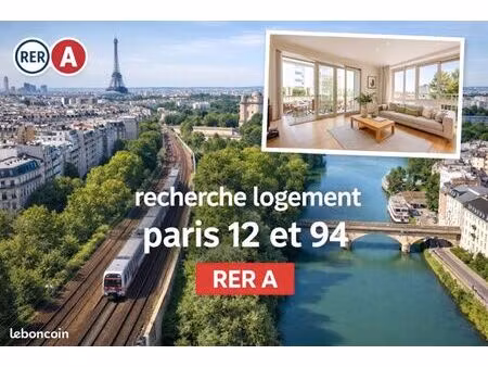 recherche logement, paris 12 / 94