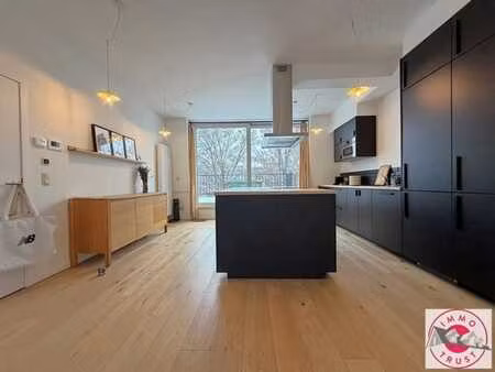 parc josaphat / superbe duplex de 110m², 2chambres, terrasse
