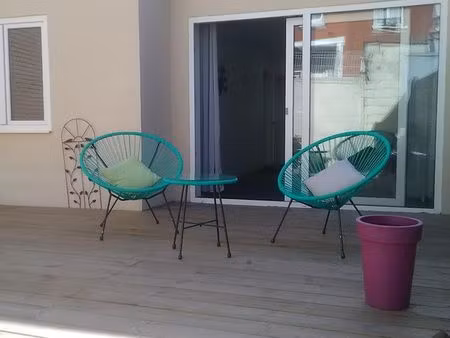 appt meublé rdc avec jardin 3 chambres