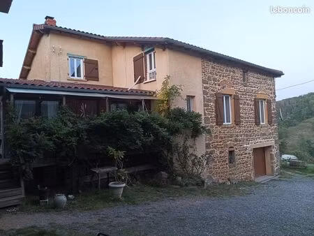maison ancienne en pierres avec terrain