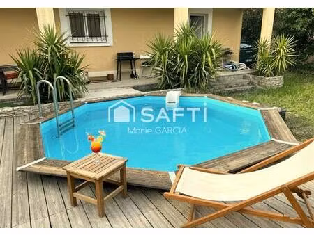 maison 119 m² quartier mas de possac, 4 chambres, jardin, piscine et garage
