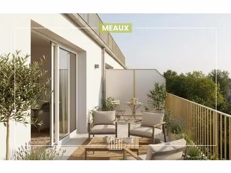 vente appartement neuf 49m2 meaux - 209242 € - surface privée