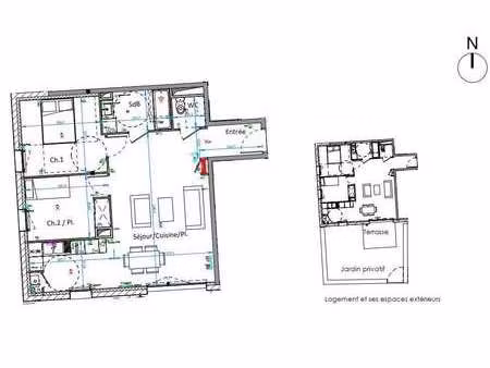 location appartement 3 pièces au havre (76600) : à louer 3 pièces / 64m² le havre