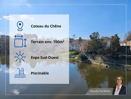 vente quartier du chêne - terrain de 700 m² - piscinable