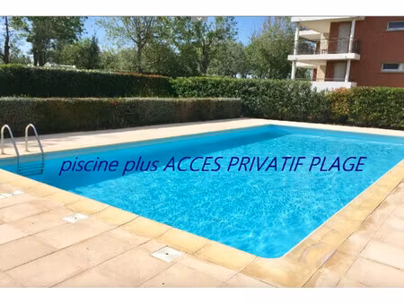 vente appartement marseillan plage, 32m² 2 pièces 186 000€ avec piscine