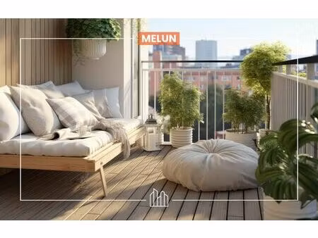 vente appartement neuf 1 pièces 30m2 melun - 161160 € - surface privée