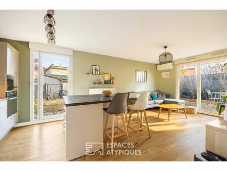 appartement moderne en rez de jardin