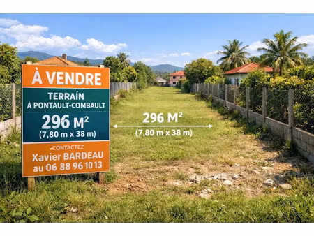 vente terrain à batir 296 m² à pontault-combault (77340), 179 000 €