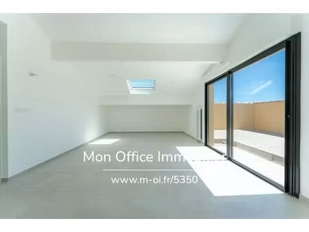 référence : 5350-eth. - appartement - 4 pièces - 100m2 - duplex - terrasse 50m2 - garage -