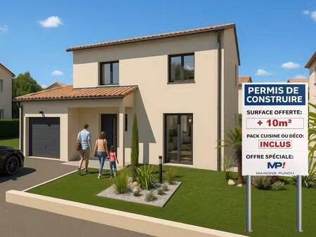 terrain avec maison neuve à vendre