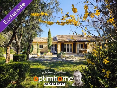 villa plain-pied 5 pièces avec grand jardin à saint siffret