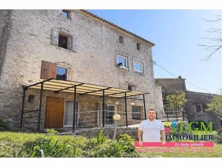 maison 97 m² + jardin avec ruisseau – soudorgues – coup de cœur