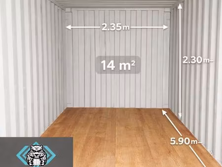 box sécurisé 14m² (33m³) – accès 24/7 – 109/mois tout compris