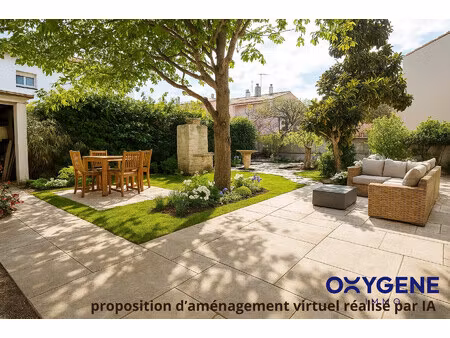 maison 3 faces avec jardin