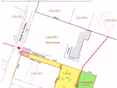 terrain à saint armel, proche mer et bourg - 834 m²