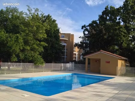 t3 toulouse purpan 67m² sud d rés. fermée piscine