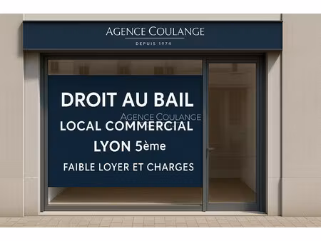 achat local commercial 49m² lyon 5ème