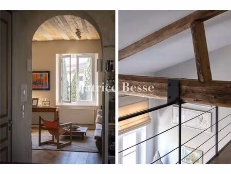 en avignon, sur la place crillon, dans un hôtel particulier du 18e s., un appartement...