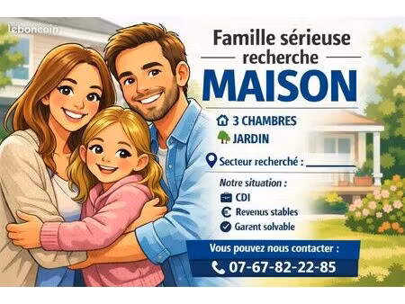 recherche maison 3 chambres