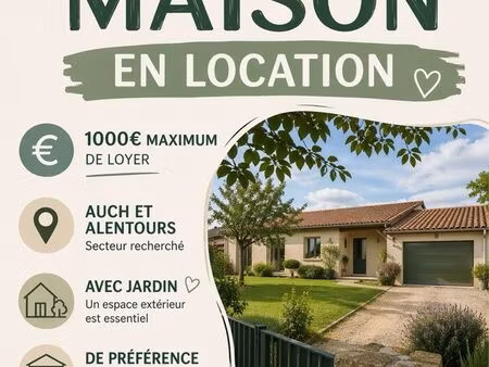 recherche maison location
