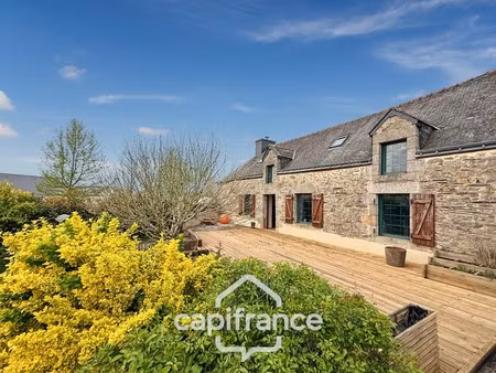 maison à vendre 5 pièces kergrist (56300) maison en pierre avec vie de plain-pied et dépen