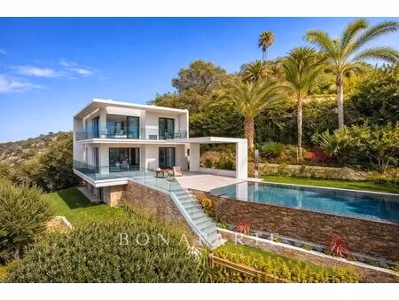 cannes californie – villa contemporaine avec vue mer panoramique