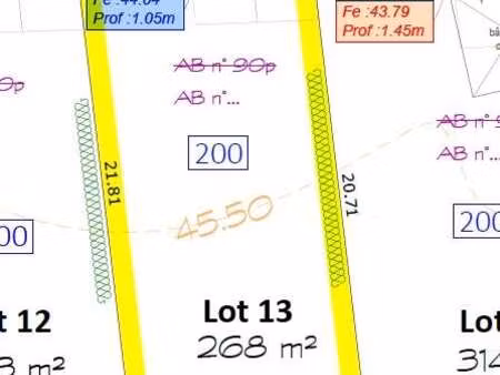 vente terrain à châteaubourg (35220) : à vendre / 268m² châteaubourg