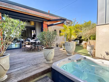 maison pierre rénovée avec jardin, garage et studio - le bouscat