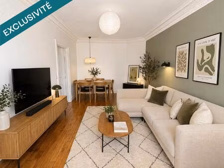 paris 19e – élégant 2 pièces de 51 m² entièrement rénové