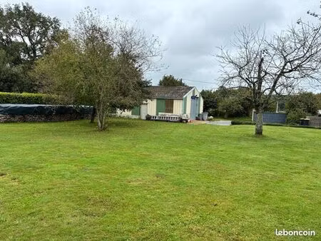 hangard 110m2 avec terrain constructible au calme